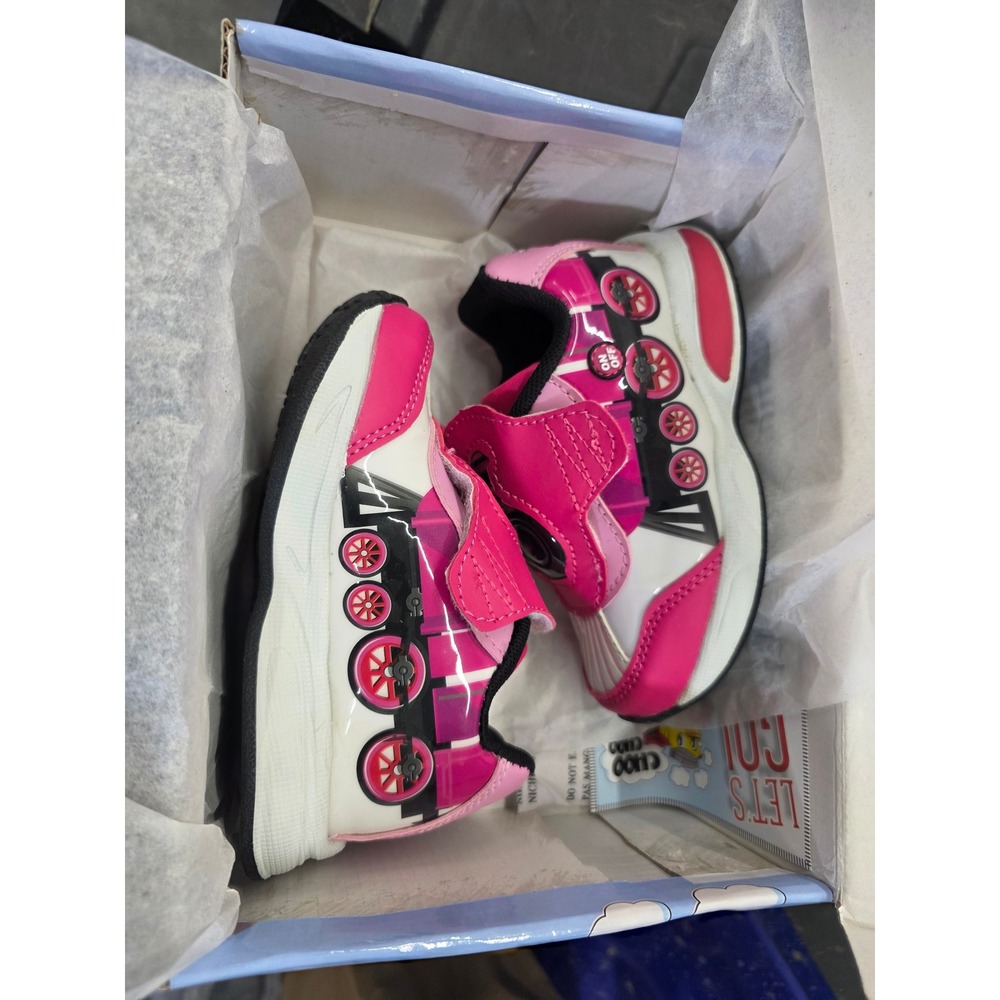 Choo Choo Shoes Pink Train Sound Sneakers Little Kid Size 9 7116 New in Box